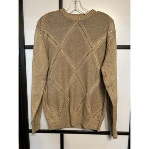 Geoffrey Beene Pullover Sweater Men's Medium‎ Brown